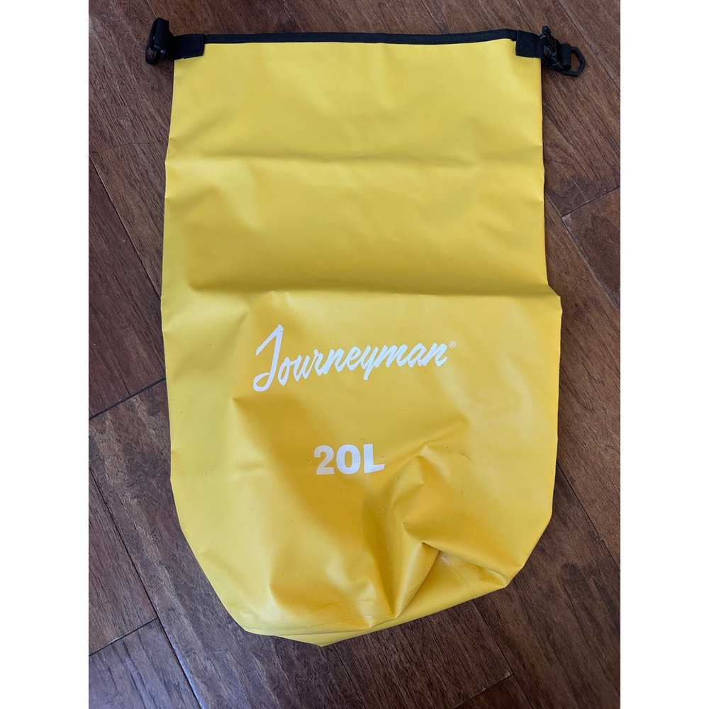Journeyman Waterproof Dry Bag 20L Yellow Roll Top Camping Hiking‎ Kayaking